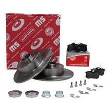 Bremsscheiben + Bremsbeläge hinten für RENAULT CLIO, MEGANE, MODUS, TWINGO, WIND