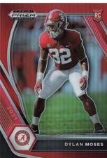 2021 Panini Prizm Draft FOTL Dylan Moses #140 RC Rookie Red Prizm /299 JAGUARS