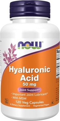 NOW Foods, Hyaluronic Acid 50 mg with MSM, Joint Support*, 120 Veg Capsules