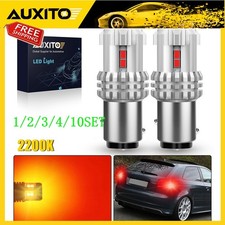 Red Auxito Led Stop Brake Signal Turn Tail Bulb 7528 1157 2357 2057 110set