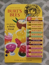 Burt  s Bees Drink Inspired Lip Balm Pack Limited Edition 10 pk 0.15oz Each 01/27