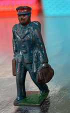 Vintage Lead Metal Train Figure 2.5" Porter
