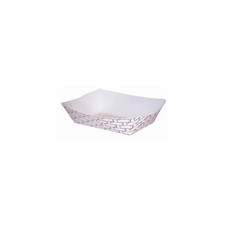 Boardwalk 30LAG100 Paper Food Baskets, 16oz Capacity, Red/white, 1000/carton