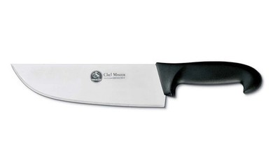 Salamamesser Küchenmetzger für Koch mit breiter Klinge Edelstahl 18 cm AUSONIA