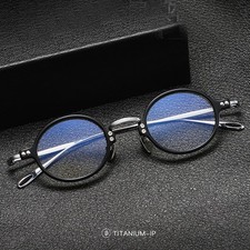Retro Oval Eyeglasse Matel Frames Lightweight Vintage Round Glasses Unisex