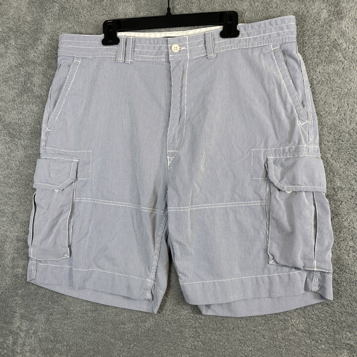 Polo Ralph Lauren Cargo Shorts Men 42x11 Blue No Wale Corduroy