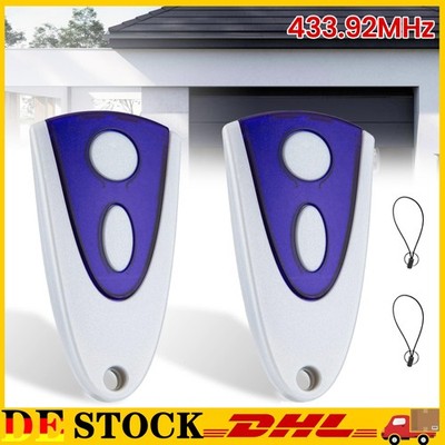 2 Ersatz Handsender für Novoferm für NOVOTRON 502 MAX43-2 | 504 MAX43-4 MTR43-2