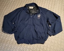 Vtg Westark Blue PPG Logo Zip Up Jacket 2xl Made In USA