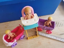 Dolls X 3 + Accessories X3 (6 ITEMS IN TOTAL)