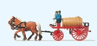 Preiser Ho 1:87 30426 Pferde-Feuerwehrwagen Neu Ovp