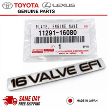 11291-16080 Toyota 16 Valve Efi Engine Sticker Plate Decal 93-95 Celica Corolla 11291-16080 Toyota 16 Valve Efi Engine Sticker Plate Decal 93-95 Celica Corolla