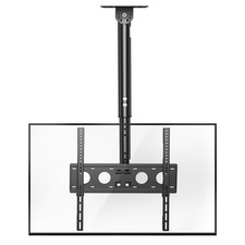 Image of Ceiling Full-Motion TV Mount Swivel Tilt Height Adjustable – Black 26–65in VESA