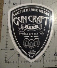 GUN CRAFT Lake Barrington Illinois STICKER decal craft beer brewery brewing I