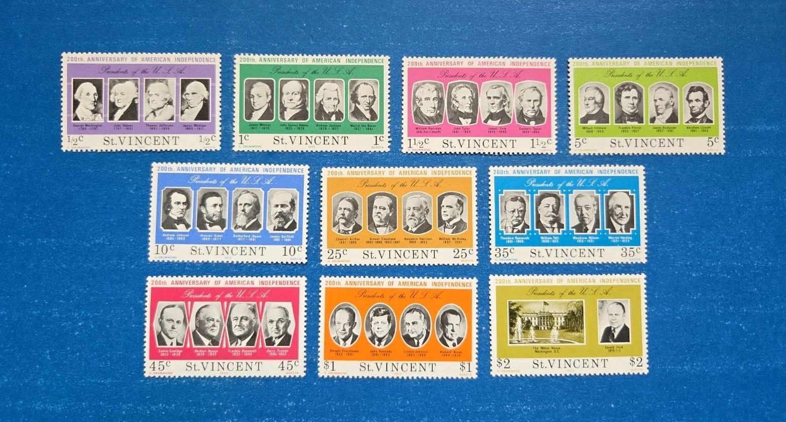 Saint Vincent Stamps, Scott 435-444 MNH