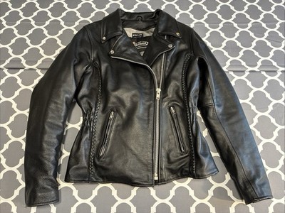 Xelement Women s Leather Motorcycle Jacket Size Medium