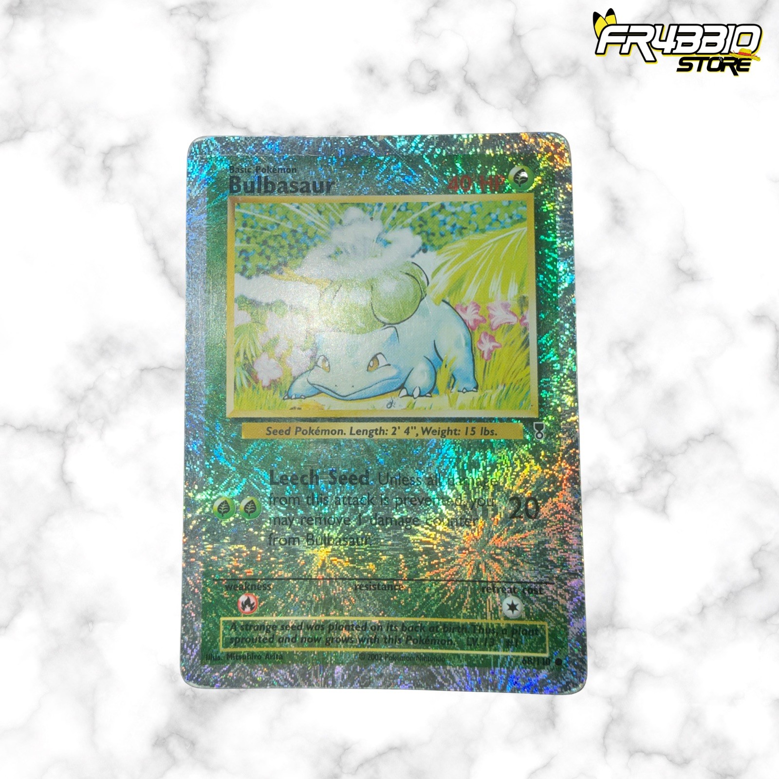 Pokemon Card English - Bulbasaur Reverse Holo #68 - Legendary Collection