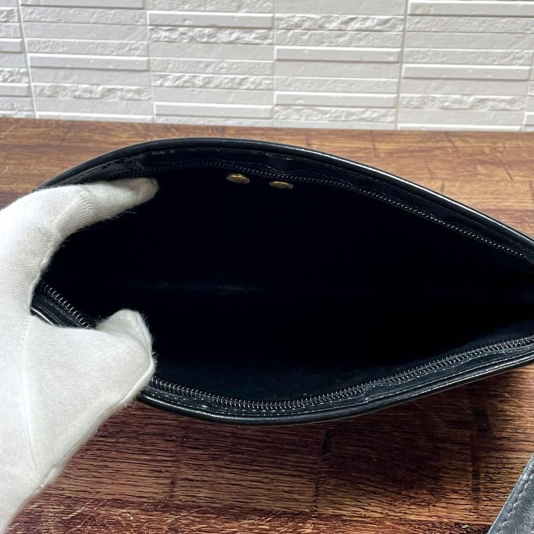 Christian Dior Shoulder Bag Canvas Leather Dark Navy Beige Trotter Authentic thumbnail 8