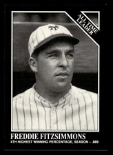 Freddie Fitzsimmons 1991 Conlon Collection TSN Card #260 New York Giants