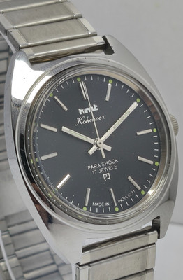 HMT Kohinooor 17J Hand Winding Wrist Watch For Men's In Working Condition