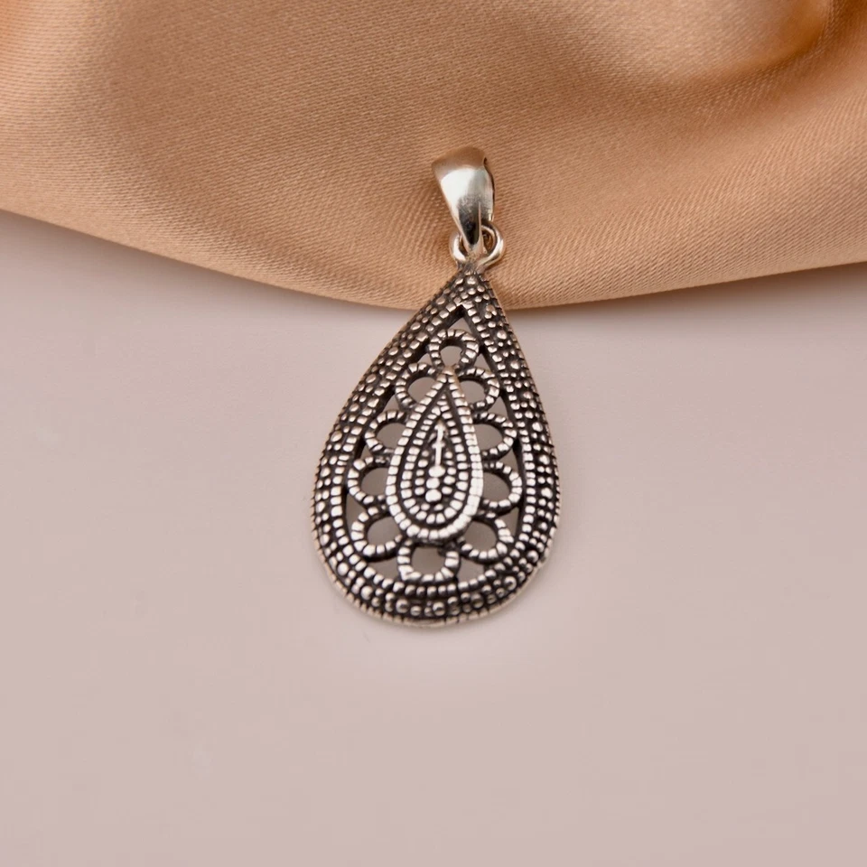 Set orecchini pendenti a goccia in argento sterling 925 design moderno a... - Immagine 2 di 4