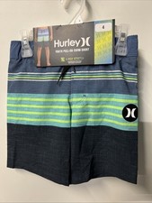 Hurley Boy's 4 Way Stretch Quick Dry Back Pocket Swim Shorts Size 4 New/Tags