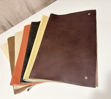 7 Genuine Premium Leather Pieces For Crafts Various Upholstery Samples 12 X 17