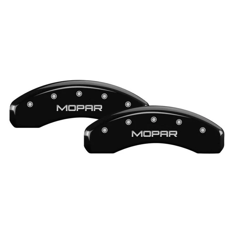 For Jeep Grand Cherokee 21-24 Caliper Covers Gloss Black Caliper Covers w Mopar Foto 2 de 3