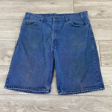 Vintage 90s Levis Shorts Mens 38 Blue 550 Baggy Orange Tab Denim Jorts Relaxed