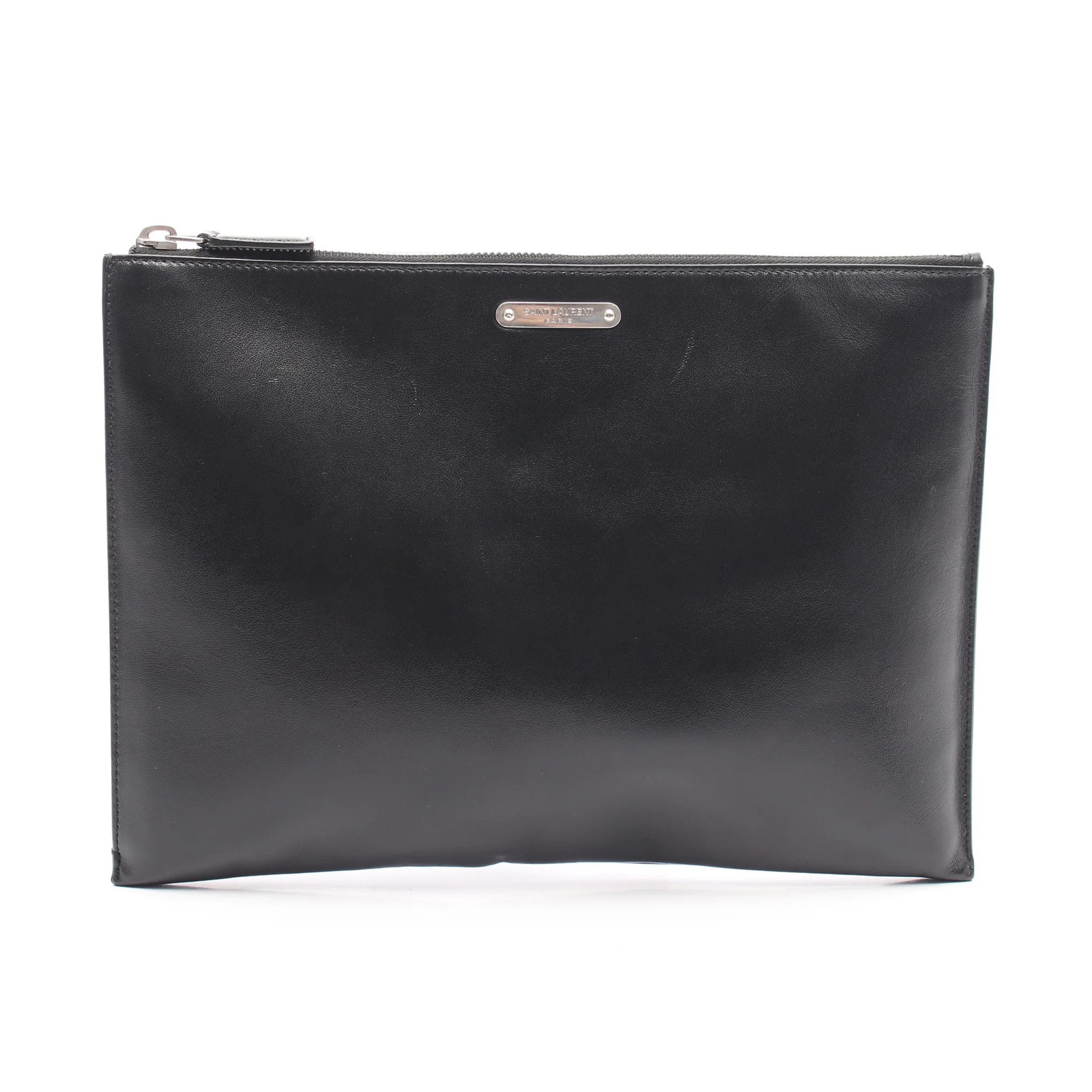 【Borsa】 Borsa pochette SAINT LAURENT PARIS in pelle nera di Saint Laurent Paris