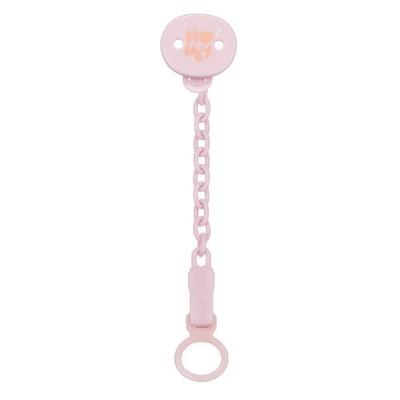 Chicco All You Can Clip, Schnullerkette, weicher Schnullerclip für Mädchen, weic