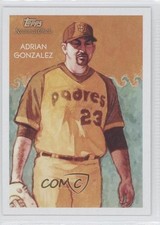 2010 Topps National Chicle Back Adrian Gonzalez by Jeff Zachowski #49 0b9