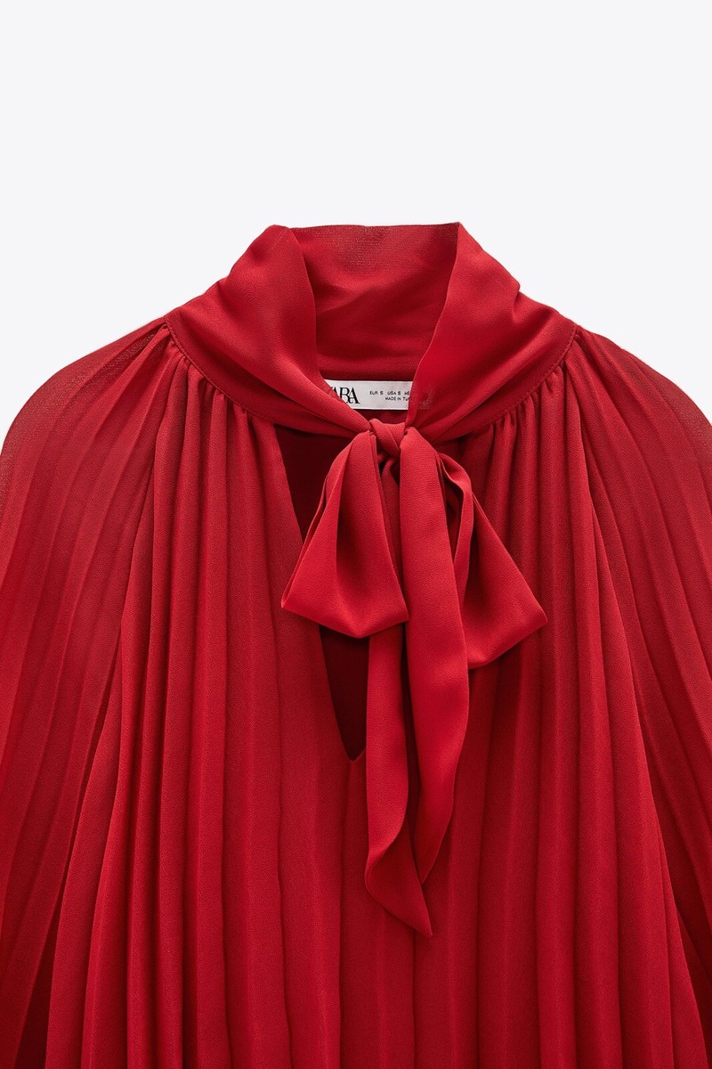 ジャケット・アウター CAPE RIBBON BLOUSE Mandarin Collar Flare Sleeve Top Style 193198 | 1ère Avenue