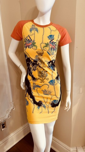 Christian Audigier t- shirt Shift Dress Tunic Size S Los Angeles Women's Top S - Picture 7 of 17