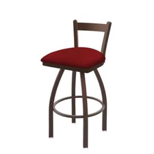 821 Catalina 30" Low Back Swivel Bar Stool with Bronze Finish and Graph Ruby...
