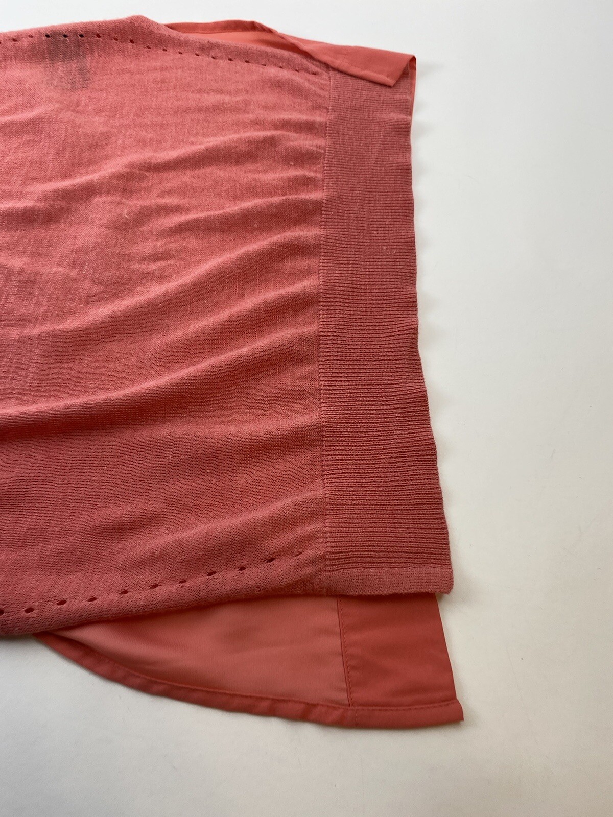 tommy hilfiger womens long sleeveless sweater, dress size M coral thumbnail 5