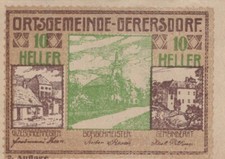10 HELLER 1920 City of GERERSDORF Lower AUSTRIA Notgeld #PE901.U