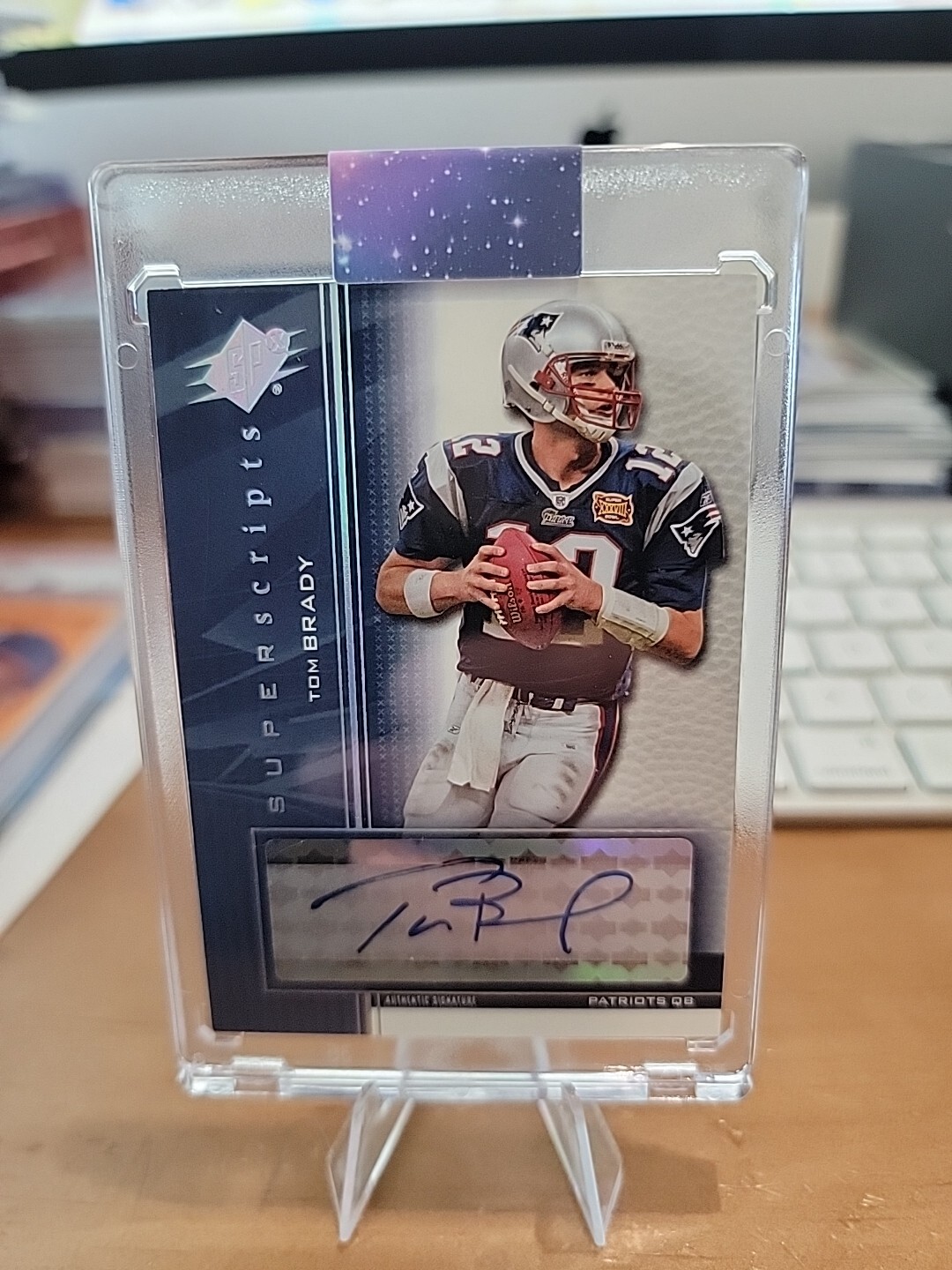 2004 SPX TOM BRADY SUPER SCRIPTS AUTOGRAPHS #SSTB SP AUTO Wow view 1