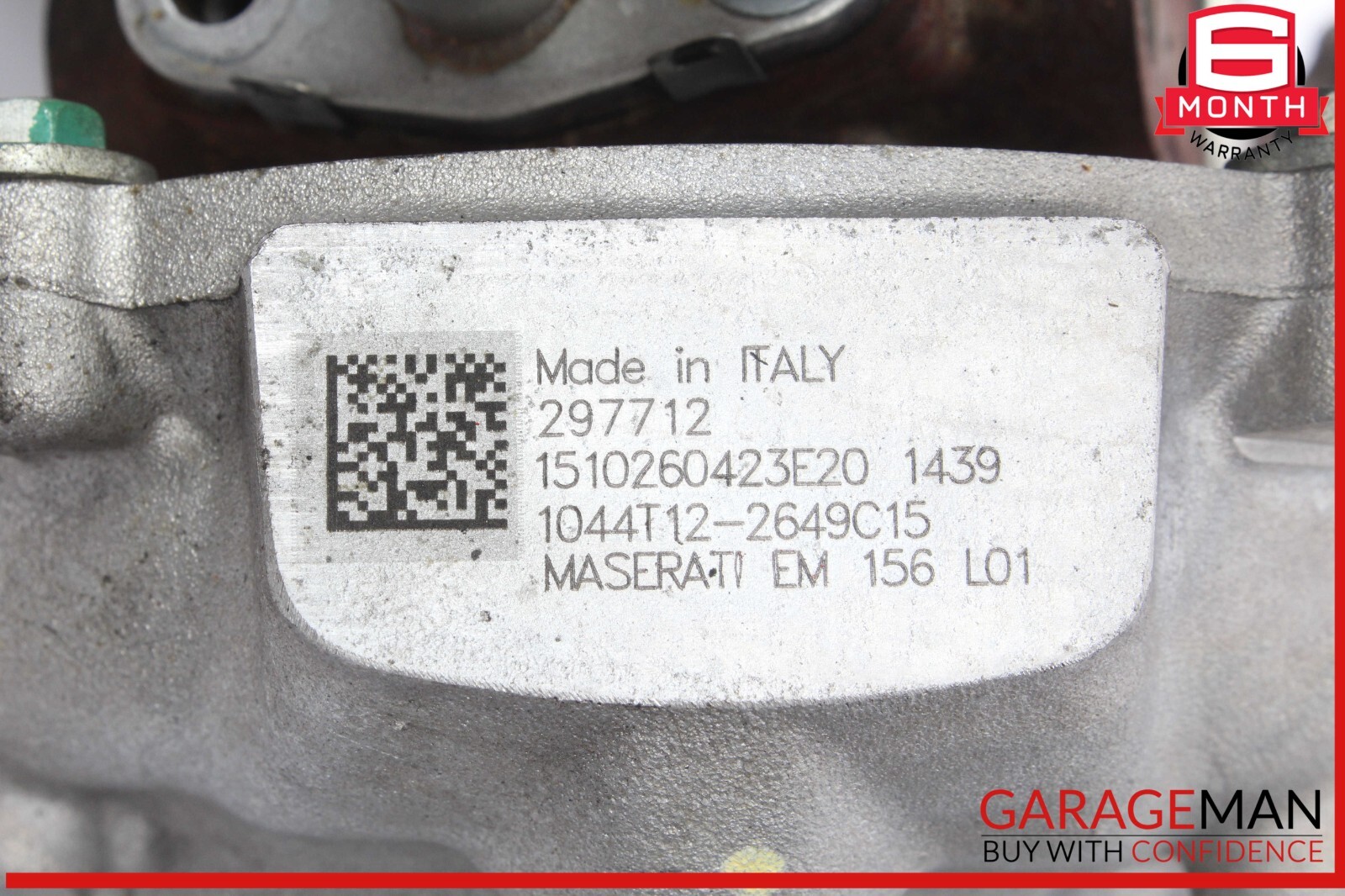 14-20 Maserati Quattroporte Ghibli Left Turbocharger Turbo Charger Manifold OEM