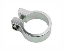 NEW! GENUINE ALLOY BICYCLE SEATPOST CLAMP (OUTER DIAMETER 34.9MM) IN CHROME.