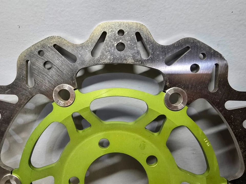 New EBC Vee Disc Front Rotor Green VR4136GRN KAWASAKI ZX600 NINJA ZX-6R 98-02 * - Image 3 of 4