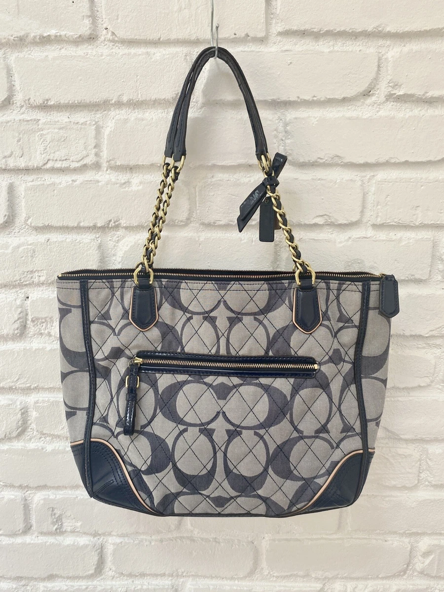 Coach Poppy Denim Exterior Tote Bags & Handbags for Women for sale