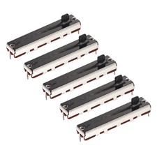 5Pcs Straight Single Linear Slide Potentiometer B10K 45mm(L) 30mm Travel