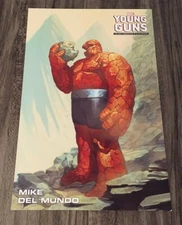 THE THING Mike Del Mundo Marvel Comics LITHO PROMO POSTER POP ART NYCC Comic Con
