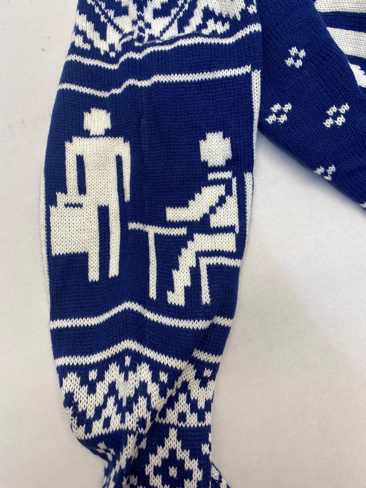 The Office Dunder Mifflin Dark Blue Ugly Christmas Sweater Medium