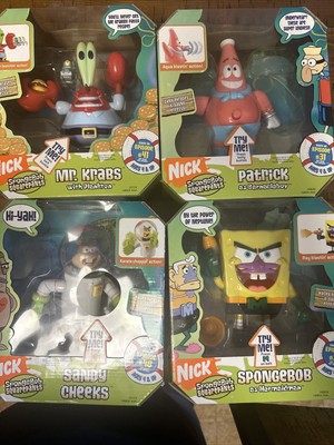 Spongebob Patrick Mermaid Man Barnacle Boy 6 Talking￼ Figure 2005 Batts Inc NEW