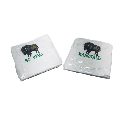 Marshall University Thundering Herd Pillowcases Custom Pair Embroidered Two 2