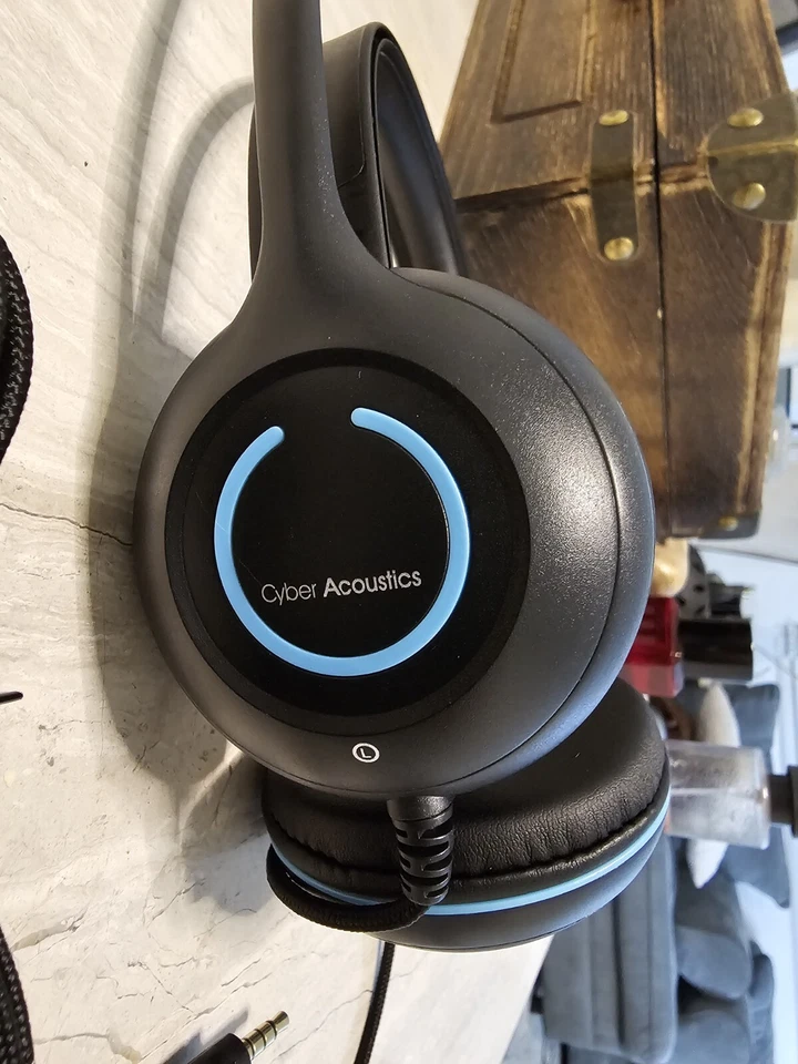 Cyber Acoustics TuffCord Headset with Inline Volume Control & Braided Cable Mic  - Image 3 of 4