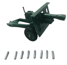 Britains LTD Army Howitzer Cannon Vintage Diecast Toy With Artillery England