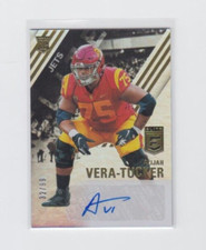 2021 Donruss Elite Alijah Vera-Tucker RC Auto #ed 32/99 Jets 