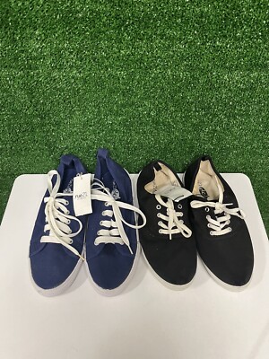 rue 21 sneaker lot blue and black size 8/9 women's NWT